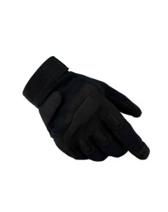 Перчатки тактические 2 застежки мягкие закрытые цвет черный black размер l Kamukamu