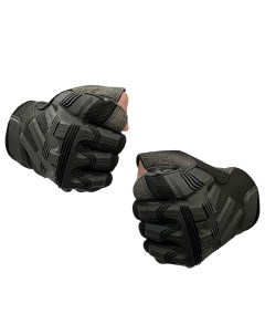 Тактические перчатки беспалые черные 131240 Nobrand