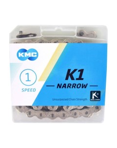 Цепь велосипедная K1 Narrow Silver для 1 ск вел дов 100 зв 1 2 x3 32 Kmc