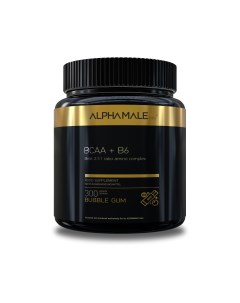 BCAA B6 premium 300 г баббл гам Alphamale labs