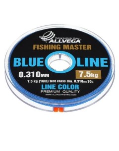 Леска монофильная Fishing Master 30 м 0 310 мм 7 5 кг голубая Allvega