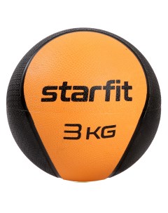 Медбол высокой плотности GB 702 3 кг оранжевый Starfit