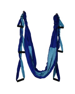 Гамак для йоги Yoga Fly синий голубой Midzumi