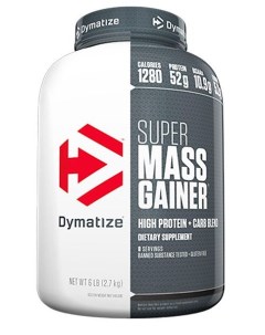 Гейнер Super Mass Gainer 2724 г rich chocolate Dymatize nutrition