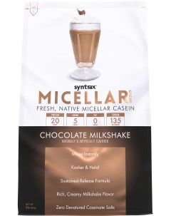 Казеиновый протеин Micellar Creme 908 гр Chocolate Milkshake Syntrax