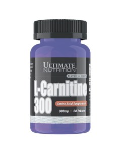 БАД L Carnitine 300 мг 60 таблеток Ultimate nutrition