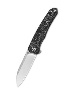 Туристический нож Otter черно белый Qsp