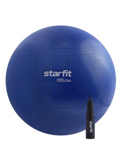 Фитбол GB 109 85 см 1500 гр антивзрыв с ручным насосом темно синий Starfit