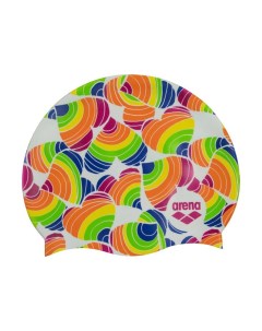 Шапочка для плавания Pride Silicone Cap белый с сердечками 002898 130 Arena