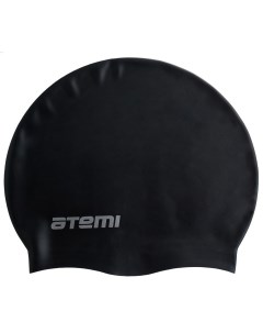 Шапочка для плавания тонкий силикон черный Tc409 Atemi