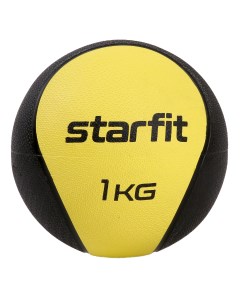 Медбол высокой плотности GB 702 1 кг желтый Starfit