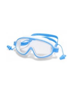 Очки полумаска для плавания детские с берушами силикон гол Z601 Atemi