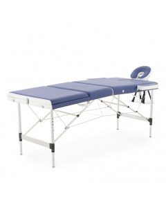 Стол массажный складной алюминиевый JFAL01A 3 секционный синий Med-mos