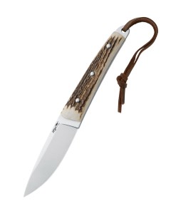 Туристический нож Vintage серебристый коричневый Fox knives