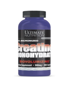 Креатин моногидрат Creatine Monohydrate 200 капсул Ultimate nutrition