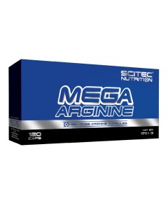 L аргинин Mega Arginine 120 капсул Scitec nutrition
