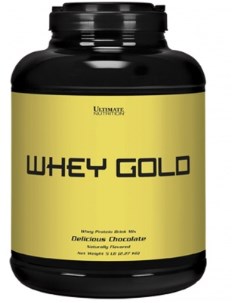 Протеин Whey Gold 2270 г delicious chocolate Ultimate nutrition