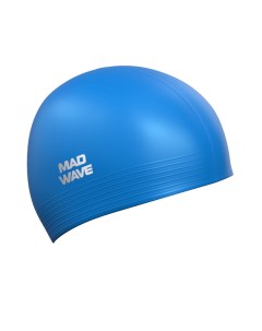 Шапочка для плавания Solid Soft blue Mad wave