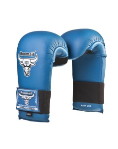 Спарринговые перчатки для каратэ RKM 260 ПУ синие XL Roomaif