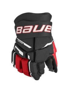 Перчатки хоккейные Supreme M3 S23 JR 1061906 10 черный красный Bauer