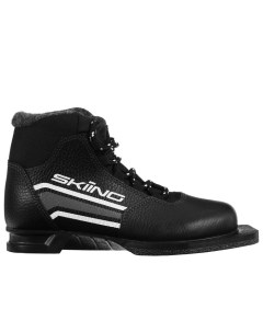 Ботинки лыжные ТRЕК Skiing NN75 НК цвет чёрный лого серый размер 35 Trek