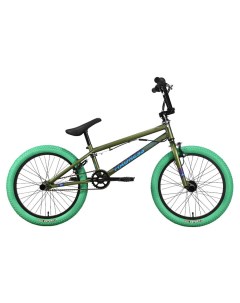 Велосипед Madness BMX 2 2023 9 зеленый голубой зеленый Stark