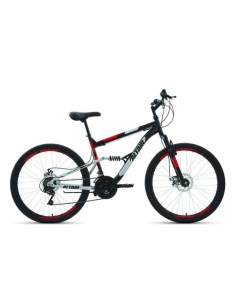 Велосипед MTB FS 26 2 0 Disc 2021 18 черный красный Altair