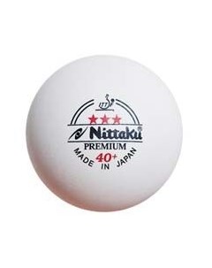 Мячи для настольного тенниса Premuim 40 3 белый 3 шт Nittaku