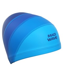 Шапочка для плавания Long Hair Adult синий Mad wave