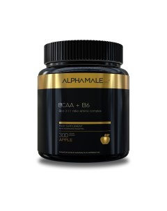 BCAA B6 premium 300 г яблоко Alphamale labs