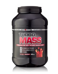 Гейнер Turbo Mass 2800 г strawberry Ironman