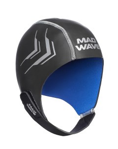 Шапочка для плавания Helmet черный Mad wave