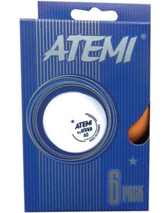 Мячи для настольного тенниса ATB16O 1 оранжевый 6 шт Atemi