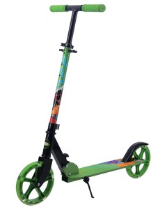 Самокат Sportsbaby Street Art MS 135 зеленый светящиеся колеса Funny scoo