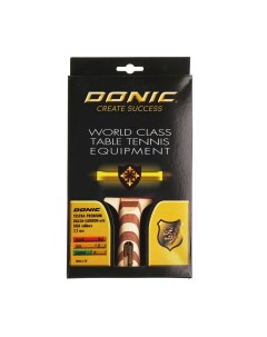 Ракетка для настольного тенниса Testra Premium коническая ручка 4 звезды Donic