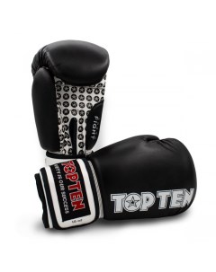 Боксерские перчатки Fight Boxing черные 16 унций Top ten