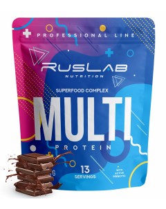 Многокомпонентный протеин Multi Protein Superfood Complex вкус шоколад Ruslabnutrition