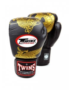 Боксерские перчатки Fbgvl3 23 черно золотые 16 унций Twins