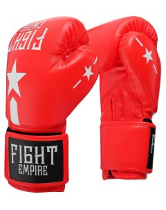 Боксерские перчатки 4153918 красные 10 унций Fight empire