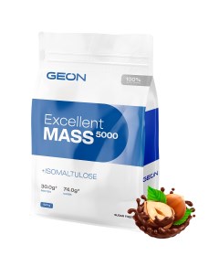 Гейнер EXCELLENT MASS 5000 Лесной орех и Шоколад 25 белка 920 грамм Geon