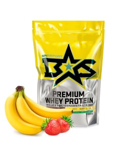 Протеин Premium Whey Protein 750 г strawberry banana Binasport