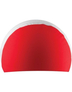 Шапочка для плавания взрослая красная белая полиамид NPC 41 Novus