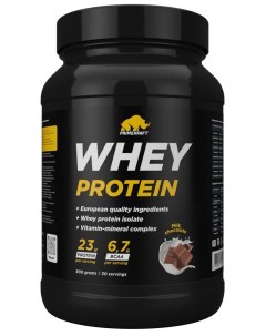 Протеин сывороточный Whey Protein Молочный шоколад Milk chocolate банка 900 Primekraft
