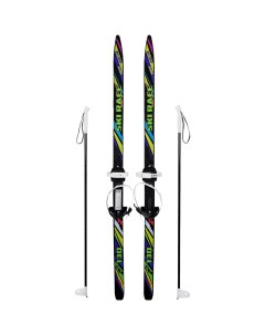 Лыжный комплект лыжи палки крепления подростковые SKI RACE 130 100 Цикл