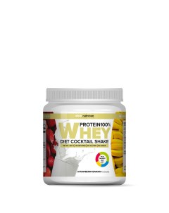 Протеин Whey Protein 100 420 гр клубника банан Atech nutrition