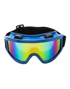 Очки маска для езды на мототехнике стекло хамелеон цвет синий Nobrand