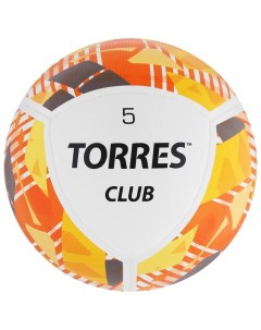 Мяч футбольный Club PU гибридная сшивка 10 панелей размер 5 441 г Torres