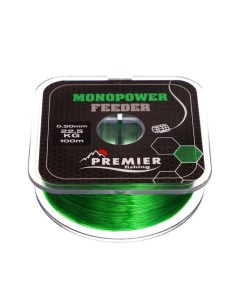 Леска MONOPOWER Feeder Green 0 50мм 100м Premier fishing