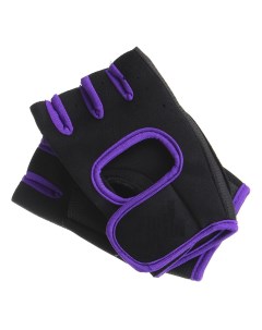 Неопреновые противоскользящие перчатки с полупальцами 30945 04125002 фиолетовый р р XL Nobrand