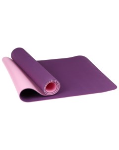 Коврик для йоги двухцветный purple pink 183 см 6 мм Sangh